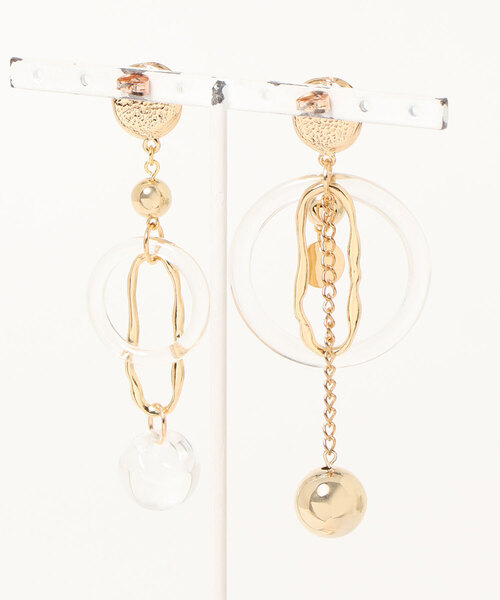 tone（トーン）の「【As】クリアパール　アシメ　ピアス(MA)（ピアス（両耳用）・レディース・ゴールド/シルバー/ゴールド系その他3/シルバー系その他2/ゴールド系その他2/シルバー系その他3・FREE）」の7枚目の写真