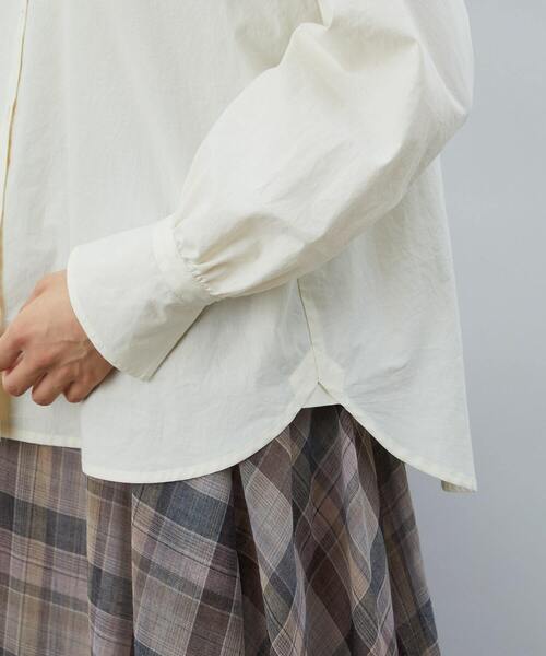 LOISIR（ロワズィール）の「フレアーカフスシャツ（シャツ/ブラウス・レディース・アイボリー/チェック・FREE）」の21枚目の写真