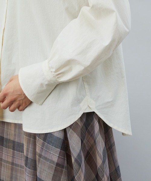LOISIR（ロワズィール）の「フレアーカフスシャツ（シャツ/ブラウス・レディース・アイボリー/チェック・FREE）」の5枚目の写真