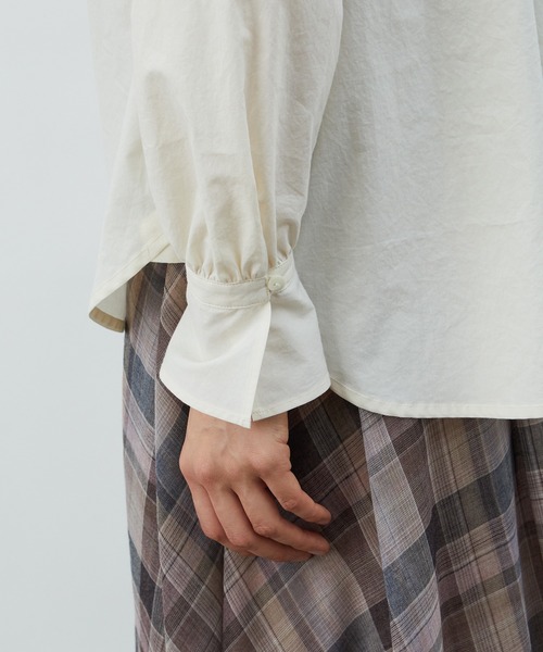 LOISIR（ロワズィール）の「フレアーカフスシャツ（シャツ/ブラウス・レディース・アイボリー/チェック・FREE）」の13枚目の写真