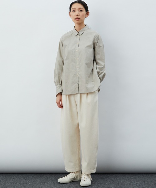 LOISIR（ロワズィール）の「フレアーカフスシャツ（シャツ/ブラウス・レディース・アイボリー/チェック・FREE）」の10枚目の写真