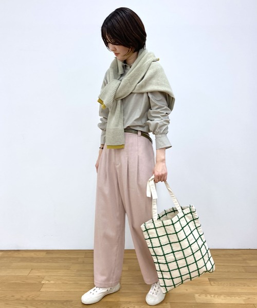 LOISIR（ロワズィール）の「フレアーカフスシャツ（シャツ/ブラウス・レディース・アイボリー/チェック・FREE）」の14枚目の写真