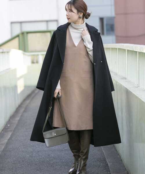 URBAN RESEARCH ROSSO(アーバンリサーチロッソ)の「カシミヤ混コート(その他アウター・レディース・ブラック/ベージュ・38/36)」の20枚目の写真