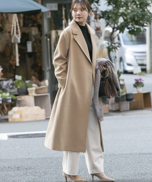 URBAN RESEARCH ROSSO(アーバンリサーチロッソ)の「カシミヤ混コート(その他アウター・レディース・ブラック/ベージュ・38/36)」の14枚目の写真