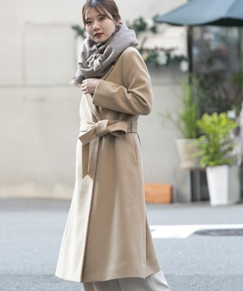 URBAN RESEARCH ROSSO(アーバンリサーチロッソ)の「カシミヤ混コート(その他アウター・レディース・ブラック/ベージュ・38/36)」の7枚目の写真
