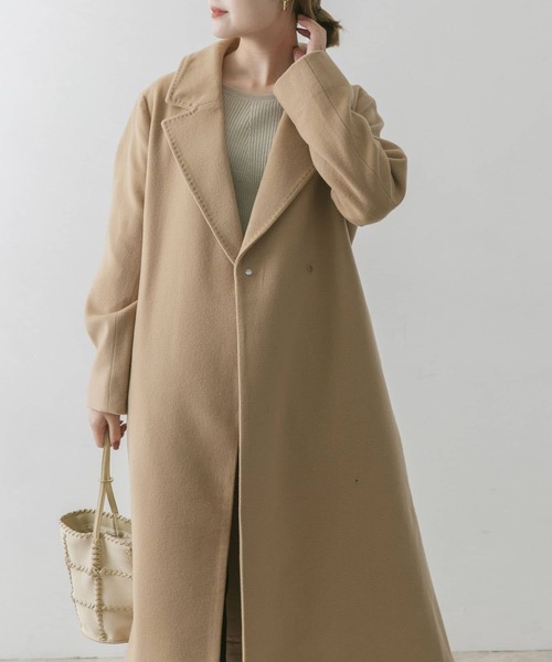 URBAN RESEARCH ROSSO(アーバンリサーチロッソ)の「カシミヤ混コート(その他アウター・レディース・ブラック/ベージュ・38/36)」の21枚目の写真