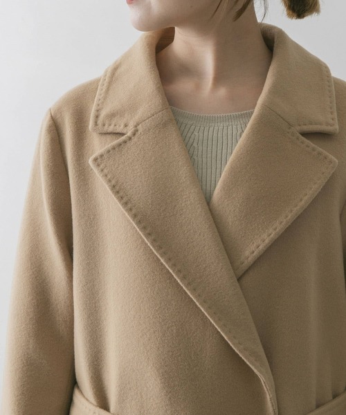 URBAN RESEARCH ROSSO(アーバンリサーチロッソ)の「カシミヤ混コート(その他アウター・レディース・ブラック/ベージュ・38/36)」の22枚目の写真