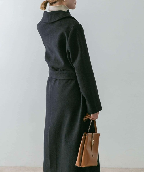 URBAN RESEARCH ROSSO(アーバンリサーチロッソ)の「カシミヤ混コート(その他アウター・レディース・ブラック/ベージュ・38/36)」の10枚目の写真