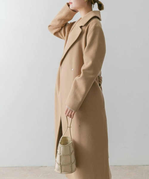 URBAN RESEARCH ROSSO(アーバンリサーチロッソ)の「カシミヤ混コート(その他アウター・レディース・ブラック/ベージュ・38/36)」の11枚目の写真