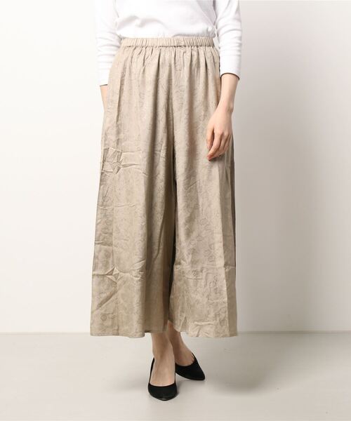 チャイハネ（チャイハネ）の「【チャイハネ】ボタニカル柄ジャカードワイドパンツ（その他パンツ・レディース・ブラック/ベージュ/パープル/レッド/グリーン/グレー/イエロー/オレンジ/ターコイズブルー・FREE）」の12枚目の写真