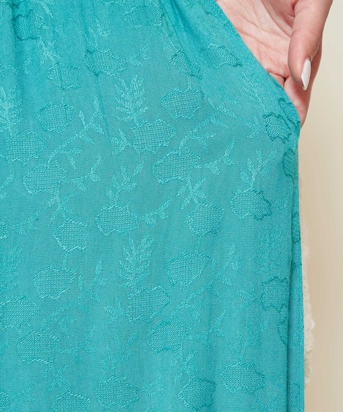 チャイハネ（チャイハネ）の「【チャイハネ】ボタニカル柄ジャカードワイドパンツ（その他パンツ・レディース・ブラック/ベージュ/パープル/レッド/グリーン/グレー/イエロー/オレンジ/ターコイズブルー・FREE）」の18枚目の写真