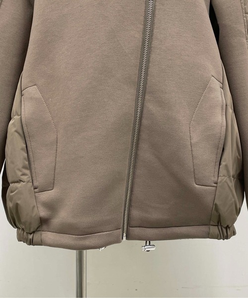 LUGIVA（ルギヴァ）の「ダンボールニットｘキルトダウンジャケット（ダウンジャケット/コート・レディース・ブラック/ブラウン/グレー・M）」の10枚目の写真