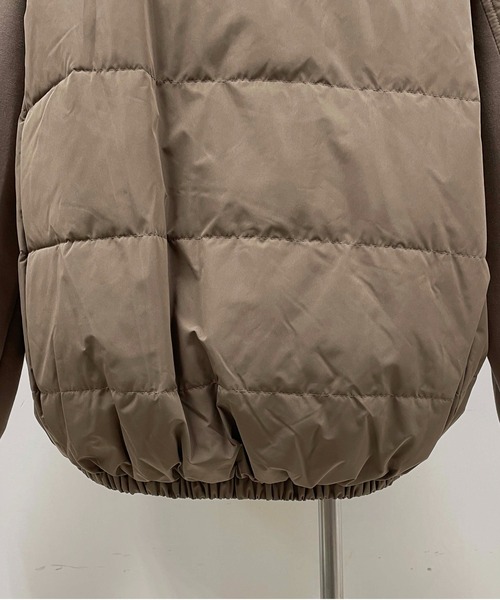 LUGIVA（ルギヴァ）の「ダンボールニットｘキルトダウンジャケット（ダウンジャケット/コート・レディース・ブラック/ブラウン/グレー・M）」の11枚目の写真