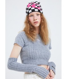 A'GEM/9 × .kom『CRANK/クランク』CROP WARMER SET/クロップド丈 アームウォーマーニットセーター