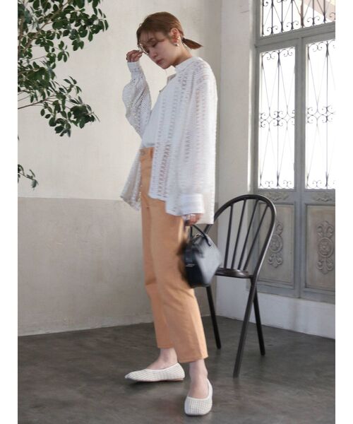 Ungrid（アングリッド）の「ハイウエストルーズカラーデニム（デニムパンツ・レディース・ピンク/オレンジ/グリーン系その他・24inch/25inch/26inch）」の5枚目の写真