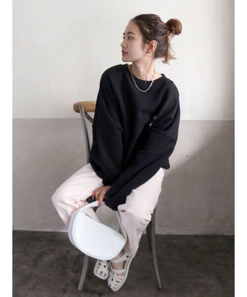 Ungrid（アングリッド）の「ハイウエストルーズカラーデニム（デニムパンツ・レディース・ピンク/オレンジ/グリーン系その他・24inch/25inch/26inch）」の20枚目の写真