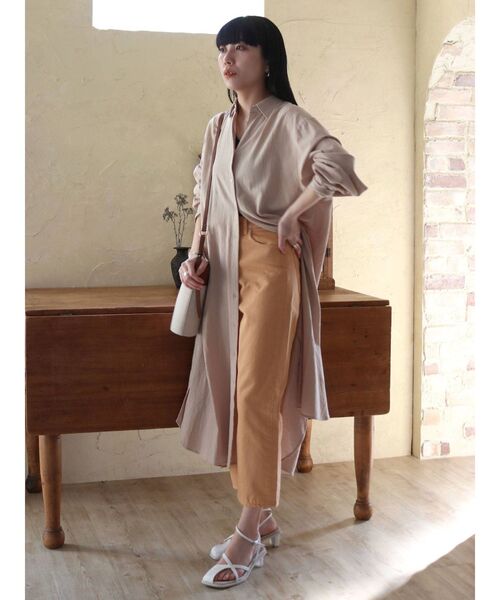 Ungrid（アングリッド）の「ハイウエストルーズカラーデニム（デニムパンツ・レディース・ピンク/オレンジ/グリーン系その他・24inch/25inch/26inch）」の15枚目の写真