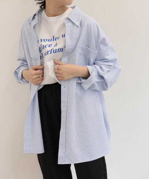 OFF-WHITE ストライプ長袖Tシャツ オフホワイト メンズ Tシャツ 長袖 OFF-WHITE ブランド トップス