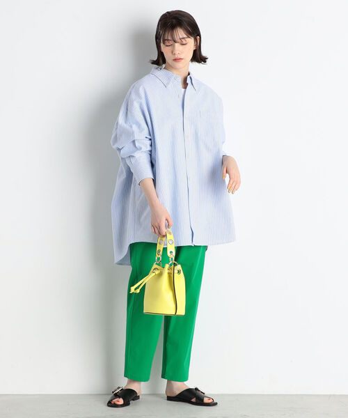 fredy repit（フレディレピ）の「［新色追加］オックスBIGシャツ ストライプ/無地（シャツ/ブラウス・レディース・オフホワイト/イエロー/グリーン/ブルー系その他3/レッド系その他3・38）」の8枚目の写真