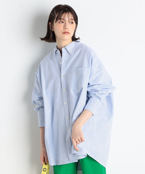 fredy repit（フレディレピ）の「［新色追加］オックスBIGシャツ ストライプ/無地（シャツ/ブラウス・レディース・オフホワイト/イエロー/グリーン/ブルー系その他3/レッド系その他3・38）」の11枚目の写真