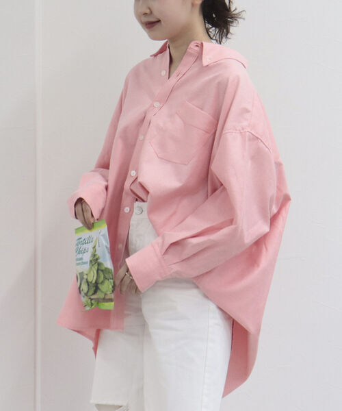 fredy repit（フレディレピ）の「［新色追加］オックスBIGシャツ ストライプ/無地（シャツ/ブラウス・レディース・オフホワイト/イエロー/グリーン/ブルー系その他3/レッド系その他3・38）」の17枚目の写真