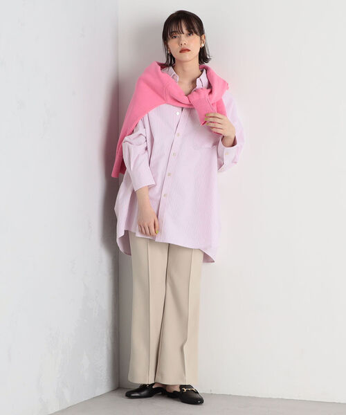 fredy repit（フレディレピ）の「［新色追加］オックスBIGシャツ ストライプ/無地（シャツ/ブラウス・レディース・オフホワイト/イエロー/グリーン/ブルー系その他3/レッド系その他3・38）」の22枚目の写真