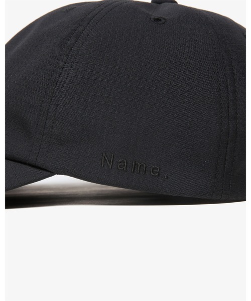 Name.（ネーム）の「Name. RIPSTOP 6 PANEL CAP (NMAC-CT22SS-001)（キャップ・メンズ・ブラック・FREE）」の6枚目の写真