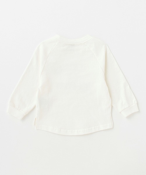 petit main(プティマイン)の「【リンク】ベアロゴ長袖Tシャツ(Tシャツ/カットソー・キッズ・アイボリー/ライトベージュ/ブルー・110cm/80cm/120cm/90cm/130cm/100cm)」の4枚目の写真