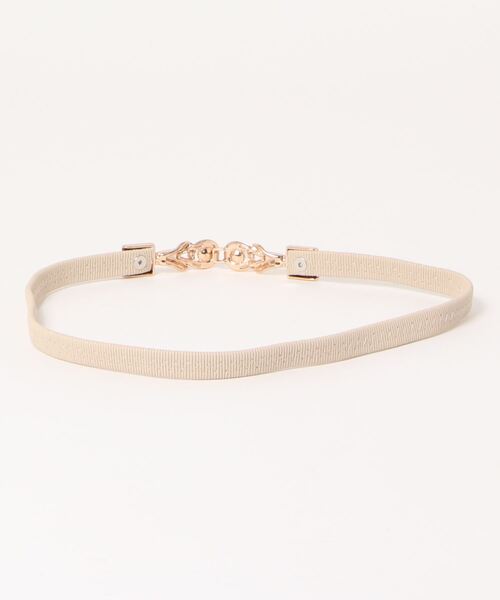 TONE SELECT GOODS（トーンセレクトグッズ）の「【float】パール ゴム シンプル デザイン ベルト（ベルト・レディース・ブラック/ベージュ/ブラウン・FREE）」の6枚目の写真