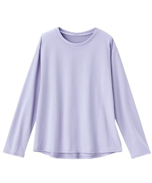 GeeRA（ジーラ）の「綿100％きれいめロンＴ(クルーネック)（Tシャツ/カットソー・レディース・その他/ブラック/オフホワイト/ラベンダー・XX-LARGE/SMALL/LARGE/X-LARGE/MEDIUM）」の10枚目の写真
