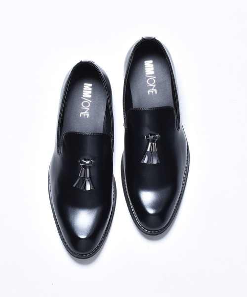MM/ONE（エムエムワン）の「プレーントゥ タッセルローファー（ローファー・メンズ・ブラック/ダークブラウン・45/42/46/43/41/44/40）」の5枚目の写真