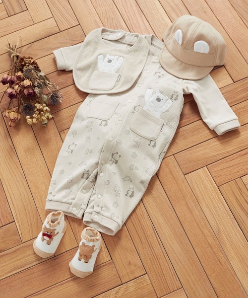 COMME CA ISM（コムサイズム）の「UVカット　カットソー素材　耳付き　キャップ（キャップ・キッズ・ホワイト/ベージュ/ピンク・MEDIUM/LARGE）」の13枚目の写真