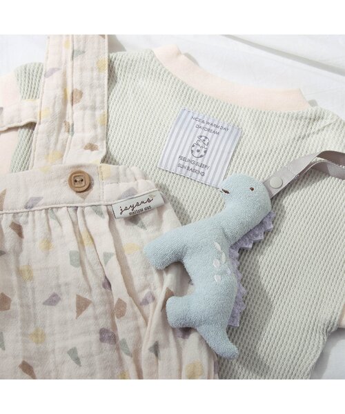 apres les cours（アプレレクール）の「恐竜刺繍ワッフルボディースーツ（肌着・キッズ・アイボリー/ミント・80/70）」の11枚目の写真