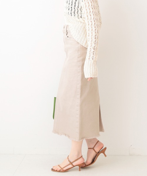 IENA（イエナ）の「【upper hights/アッパーハイツ】別注 THE CAMPBELLスカート◆（デニムスカート・レディース・ナチュラル/カーキ・SMALL/MEDIUM/LARGE）」の3枚目の写真