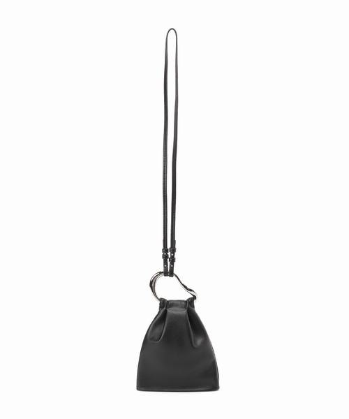 SLOBE IENA（スローブイエナ）の「【LE VERNIS/ル・ベルニ】リングミニレザーショルダーバッグ◆（ショルダーバッグ・レディース・ホワイト/ブラック/キャメル・FREE）」の19枚目の写真