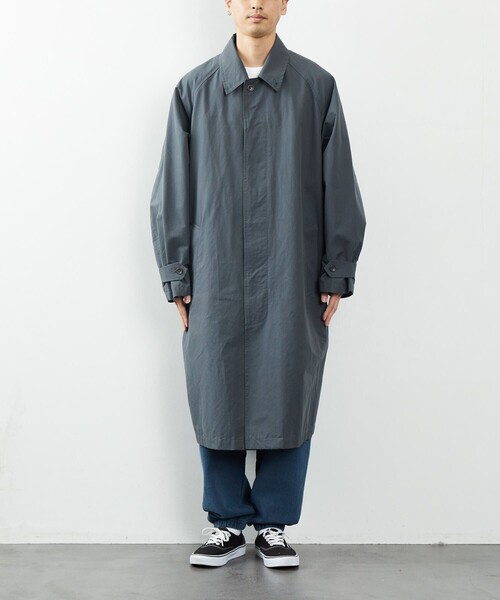 FREAK'S STORE（フリークスストア）の「FREAK'S STORE/フリークスストア ステンカラーコート（ステンカラーコート・メンズ・チャコールグレー/ベージュ/グレイッシュベージュ・MEDIUM/LARGE）」の12枚目の写真