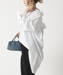 Simplicite | コットンストライプムジチュニックシャツ◆(シャツ/ブラウス)