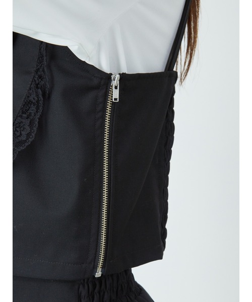 Jamie エーエヌケー（ジェイミーエーエヌケー）の「ハートビスチェ（シャツ/ブラウス・レディース・ブラック/ブルー・M）」の9枚目の写真