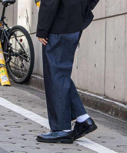 GLOSTER（グロスター）の「【GLOSTER/グロスター】ワンタックトラウザーズ（その他パンツ・メンズ・ベージュ/オリーブ/インディゴブルー・MEDIUM/LARGE）」の8枚目の写真