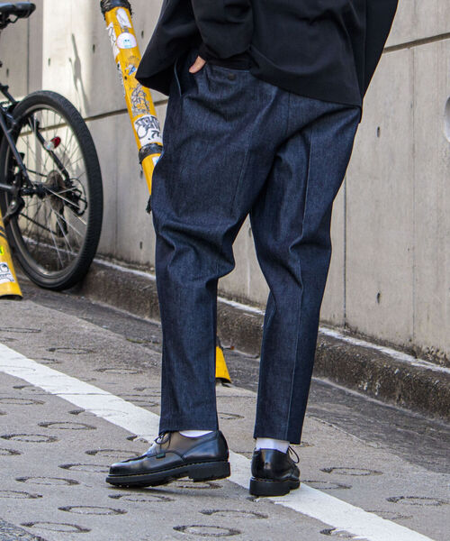 GLOSTER（グロスター）の「【GLOSTER/グロスター】ワンタックトラウザーズ（その他パンツ・メンズ・ベージュ/オリーブ/インディゴブルー・MEDIUM/LARGE）」の20枚目の写真