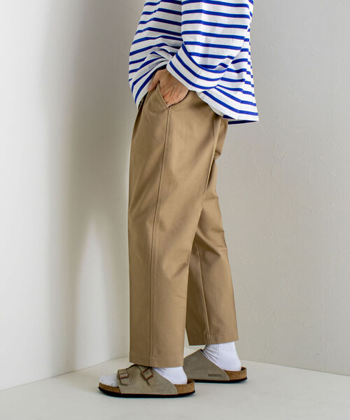 GLOSTER（グロスター）の「【GLOSTER/グロスター】ワンタックトラウザーズ（その他パンツ・メンズ・ベージュ/オリーブ/インディゴブルー・MEDIUM/LARGE）」の12枚目の写真