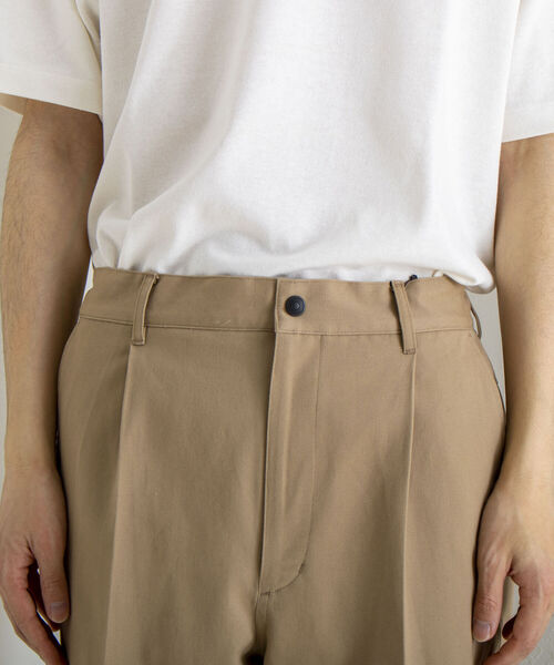 GLOSTER（グロスター）の「【GLOSTER/グロスター】ワンタックトラウザーズ（その他パンツ・メンズ・ベージュ/オリーブ/インディゴブルー・MEDIUM/LARGE）」の7枚目の写真