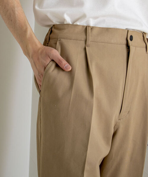 GLOSTER（グロスター）の「【GLOSTER/グロスター】ワンタックトラウザーズ（その他パンツ・メンズ・ベージュ/オリーブ/インディゴブルー・MEDIUM/LARGE）」の19枚目の写真