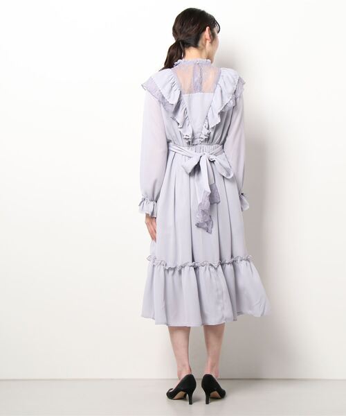 axes femme（アクシーズファム）の「ヴィンテージシフォンワンピ