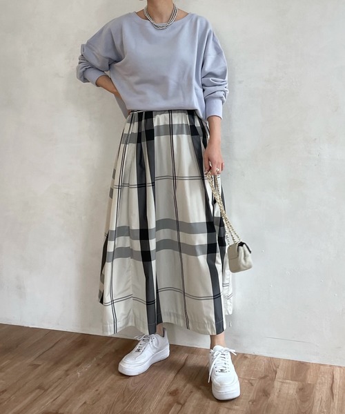 DouDou（ドゥドゥ）の「スウェットプルオーバー（Tシャツ/カットソー・レディース・ホワイト/チャコールグレー/グレー/ピンク/バイオレット/ブルー・FREE）」の11枚目の写真