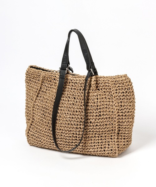 LEPSIM（レプシィム）の「ペーパーソフト2WAYトート　263003（トートバッグ・レディース・ベージュ/ダークブラウン/ブラック・ONE SIZE）」の10枚目の写真