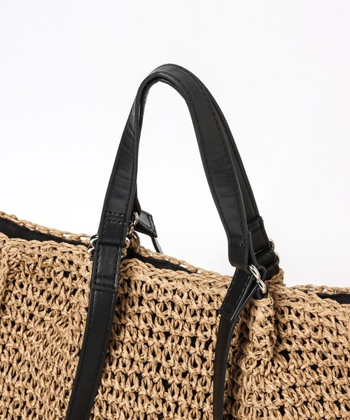 LEPSIM（レプシィム）の「ペーパーソフト2WAYトート　263003（トートバッグ・レディース・ベージュ/ダークブラウン/ブラック・ONE SIZE）」の18枚目の写真