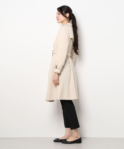 MISCH MASCH（ミッシュマッシュ）の「ベーシックトレンチコート（トレンチコート・レディース・ネイビー/ベージュ・MEDIUM）」の4枚目の写真