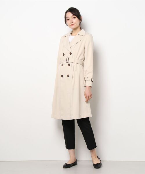 MISCH MASCH（ミッシュマッシュ）の「ベーシックトレンチコート（トレンチコート・レディース・ネイビー/ベージュ・MEDIUM）」の14枚目の写真