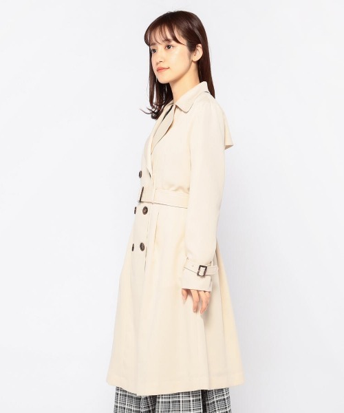 MISCH MASCH（ミッシュマッシュ）の「ベーシックトレンチコート（トレンチコート・レディース・ネイビー/ベージュ・MEDIUM）」の7枚目の写真
